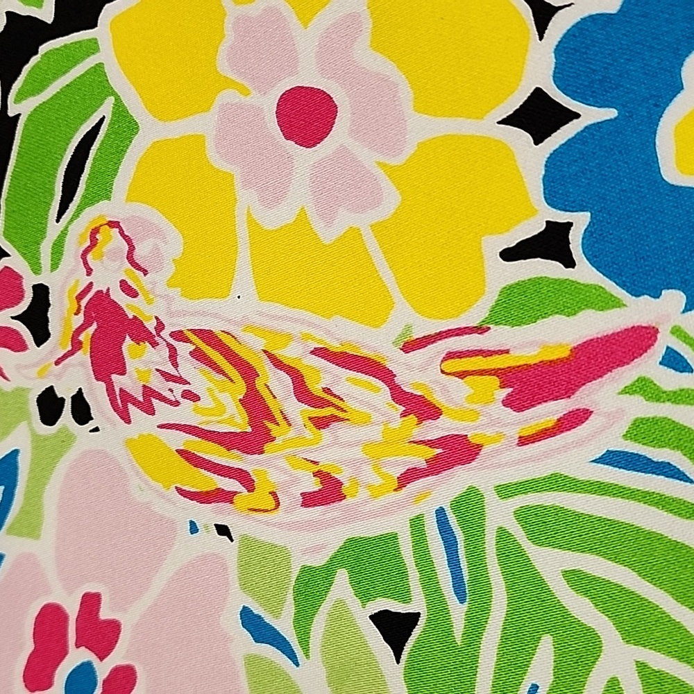 BAMBOO TRADERS SKORT Tropical Floral Bird Print 16 Back Zipper,Slits,Tennis,Golf - Picture 9 of 9